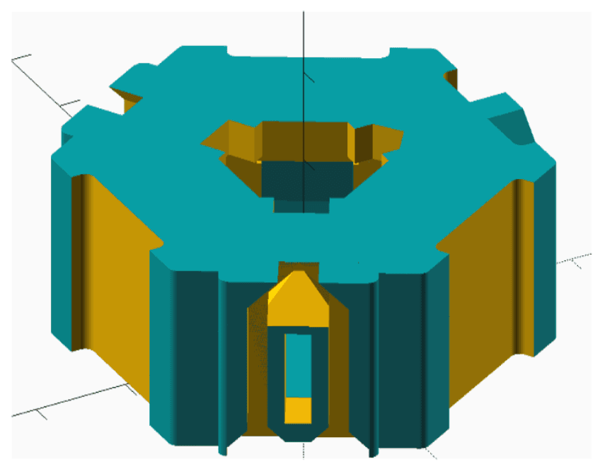3D model of the first basic brick